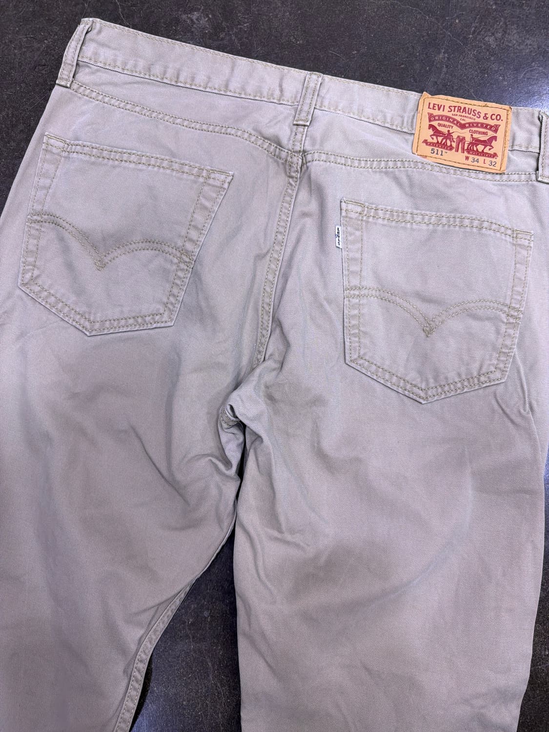 리바이스 511 슬림핏 베이지 코튼팬츠 34 상품이미지6