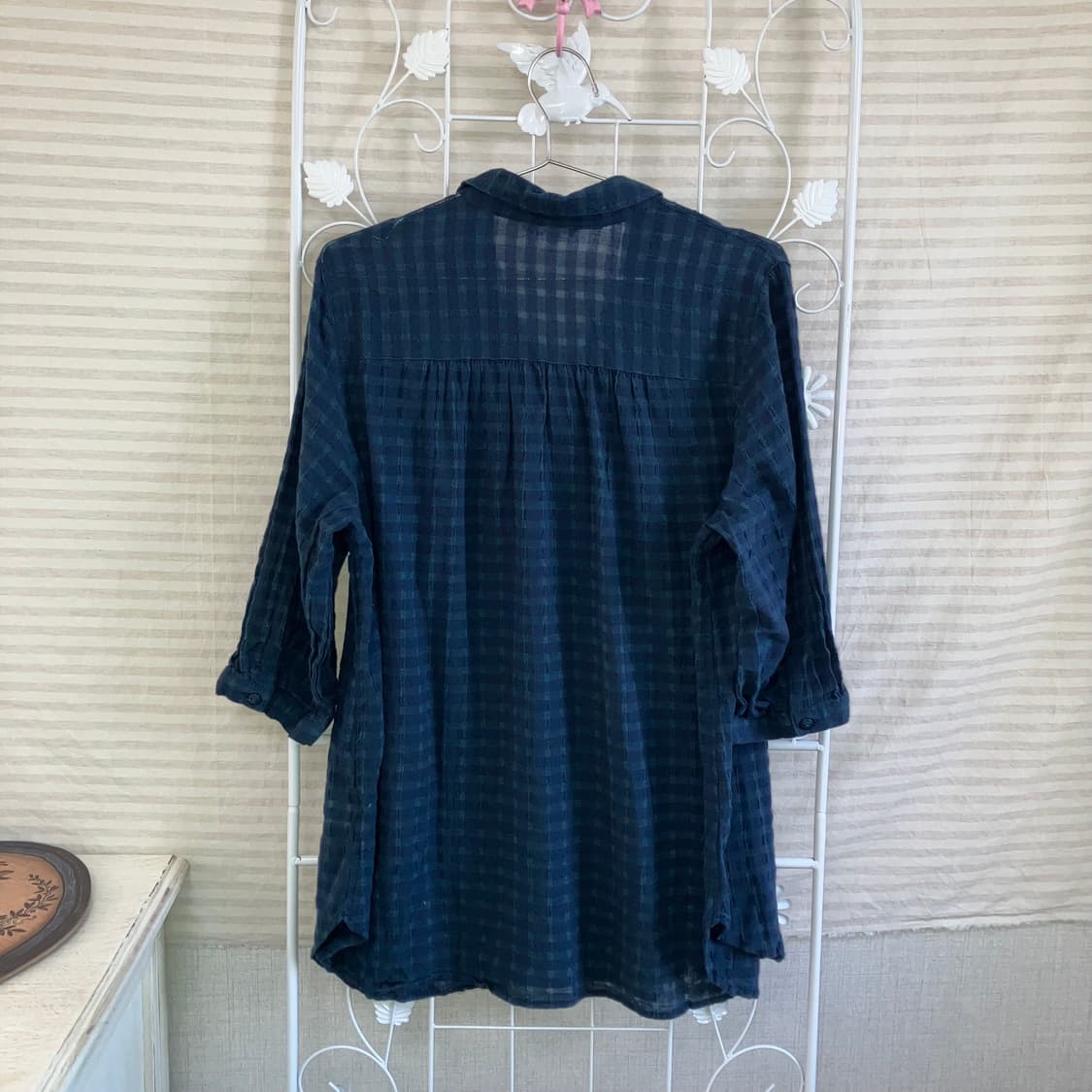 jpn vintage 딥 그린 버튼 블라우스 y2k 스트릿 갸루 펑키 상품이미지5