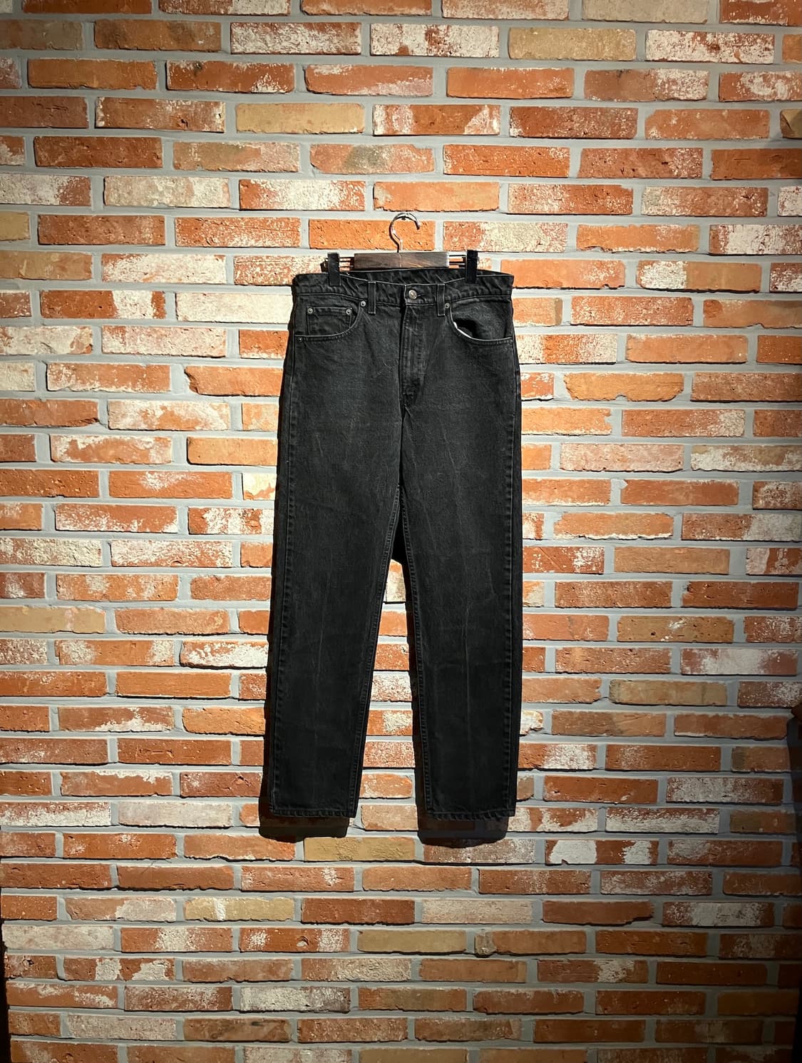 90s USA 빈티지 리바이스 505 블랙 데님 팬츠 상품이미지1