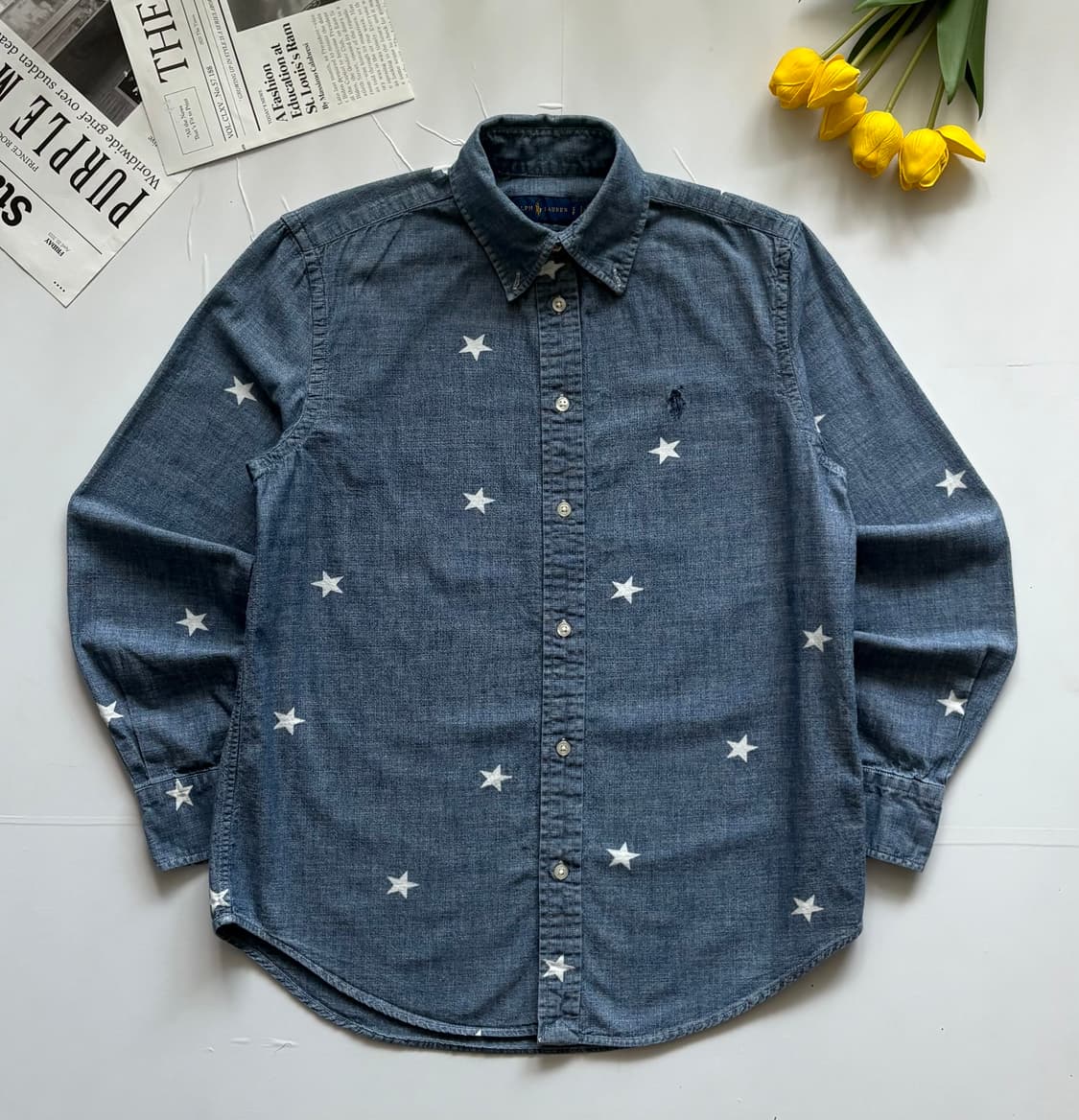 Polo 폴로랄프로렌 샴브레이 스타 셔츠 상품이미지2