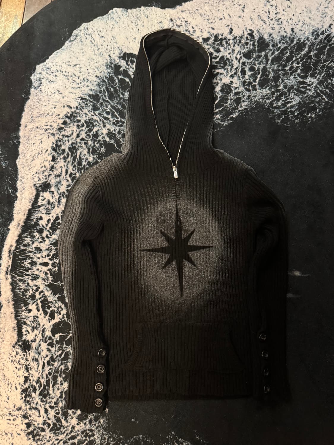 스모크어스타 니트 후드 2사이즈 상품이미지2