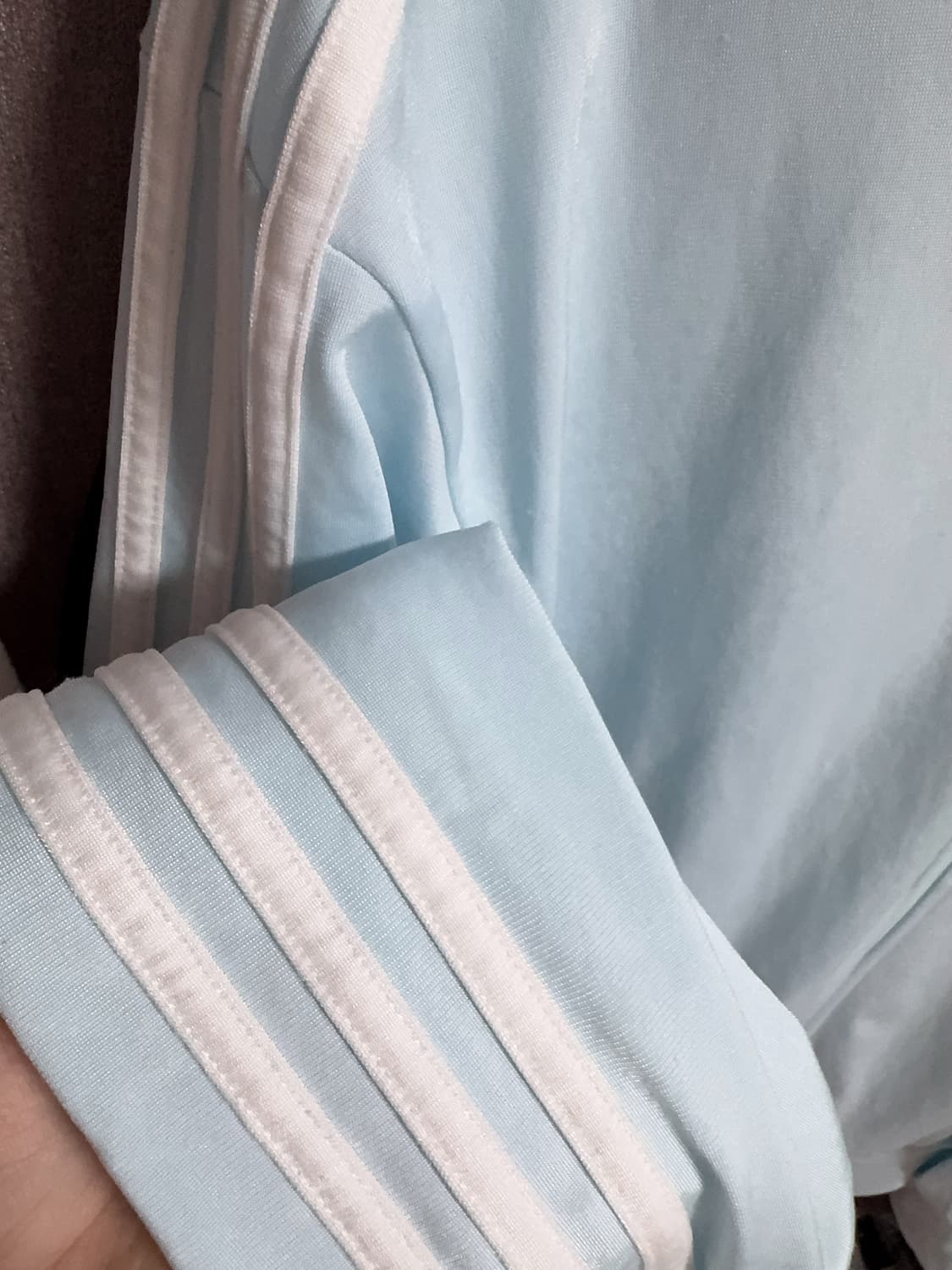 아디다스 트랙탑 하늘색 L 남녀공용 상품이미지4