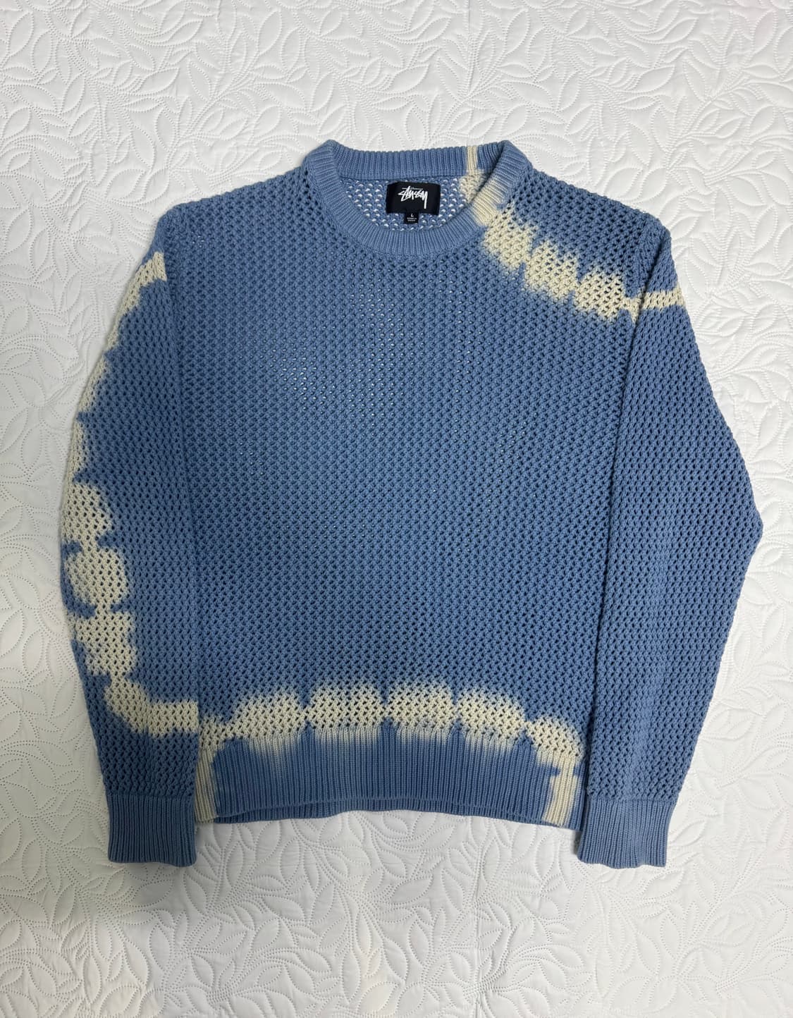 스투시 / 피그먼트 다이 루즈게이지 스웨터 타이다이 블루 / L 상품이미지6