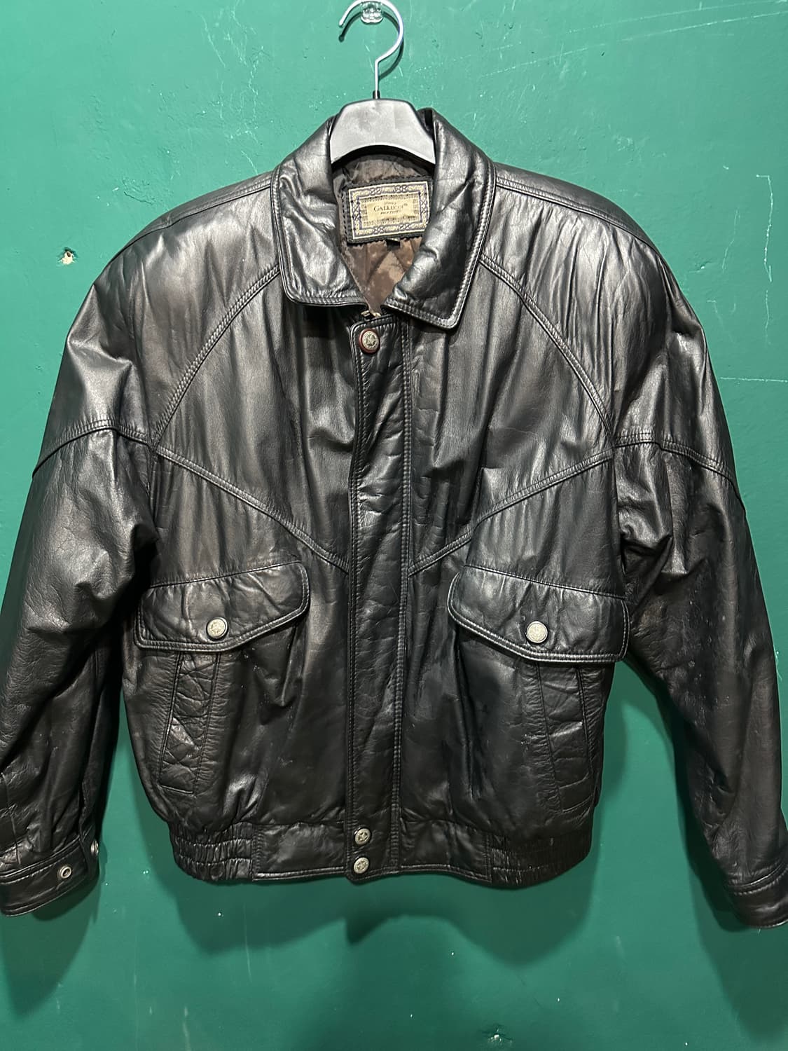 소가죽 a-2자켓 블랙 100사이즈 상품이미지1