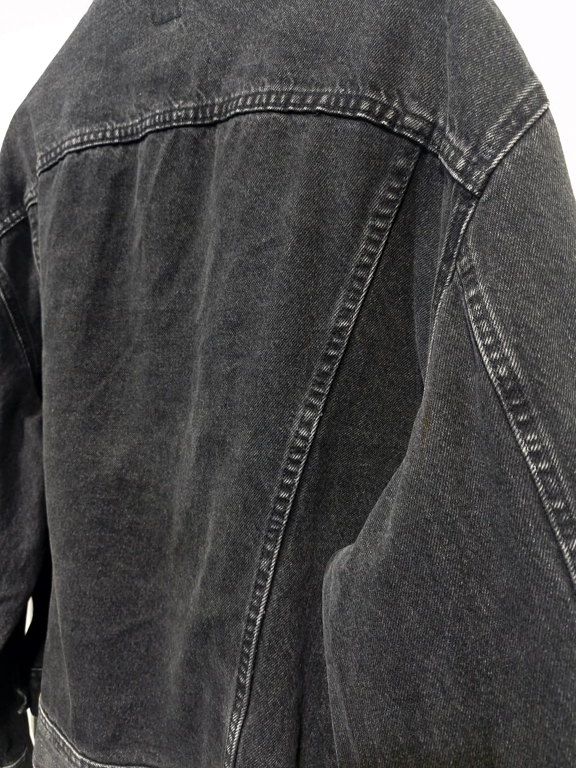 리(LEE)90's USA 블랙 워싱 데님 자켓 상품이미지4