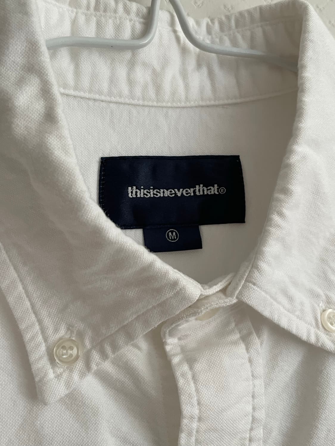 디스이즈네버댓 옥스포드 셔츠 (화이트) 상품이미지3