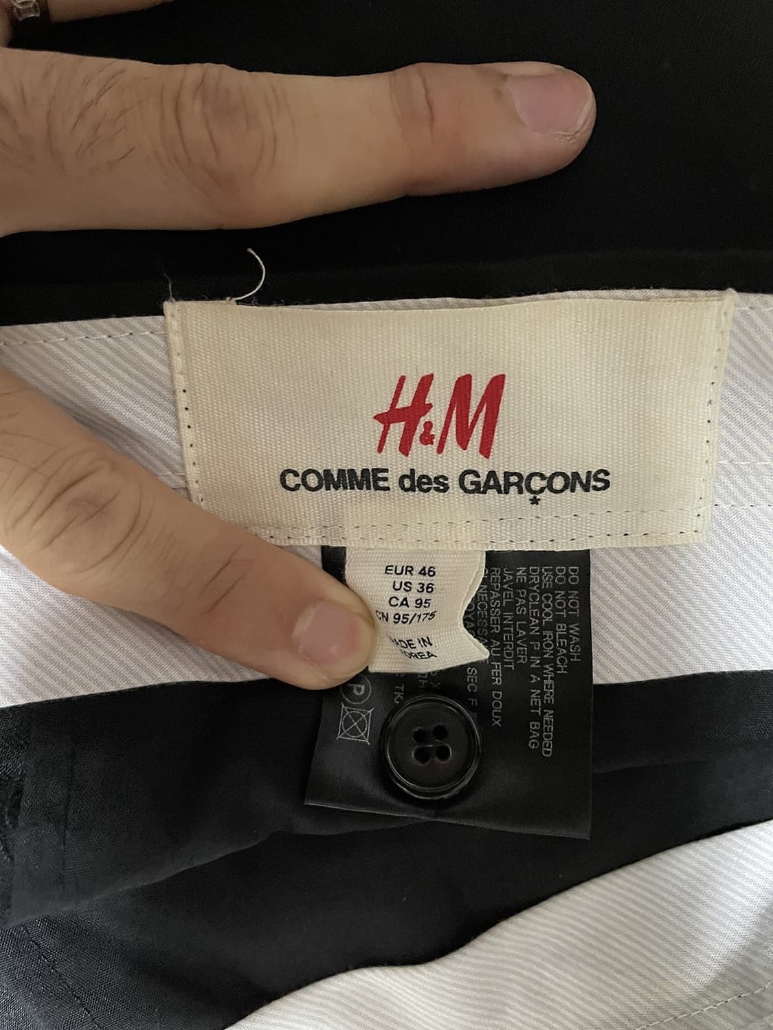 h&m 꼼데가르송 슈트 상품이미지6