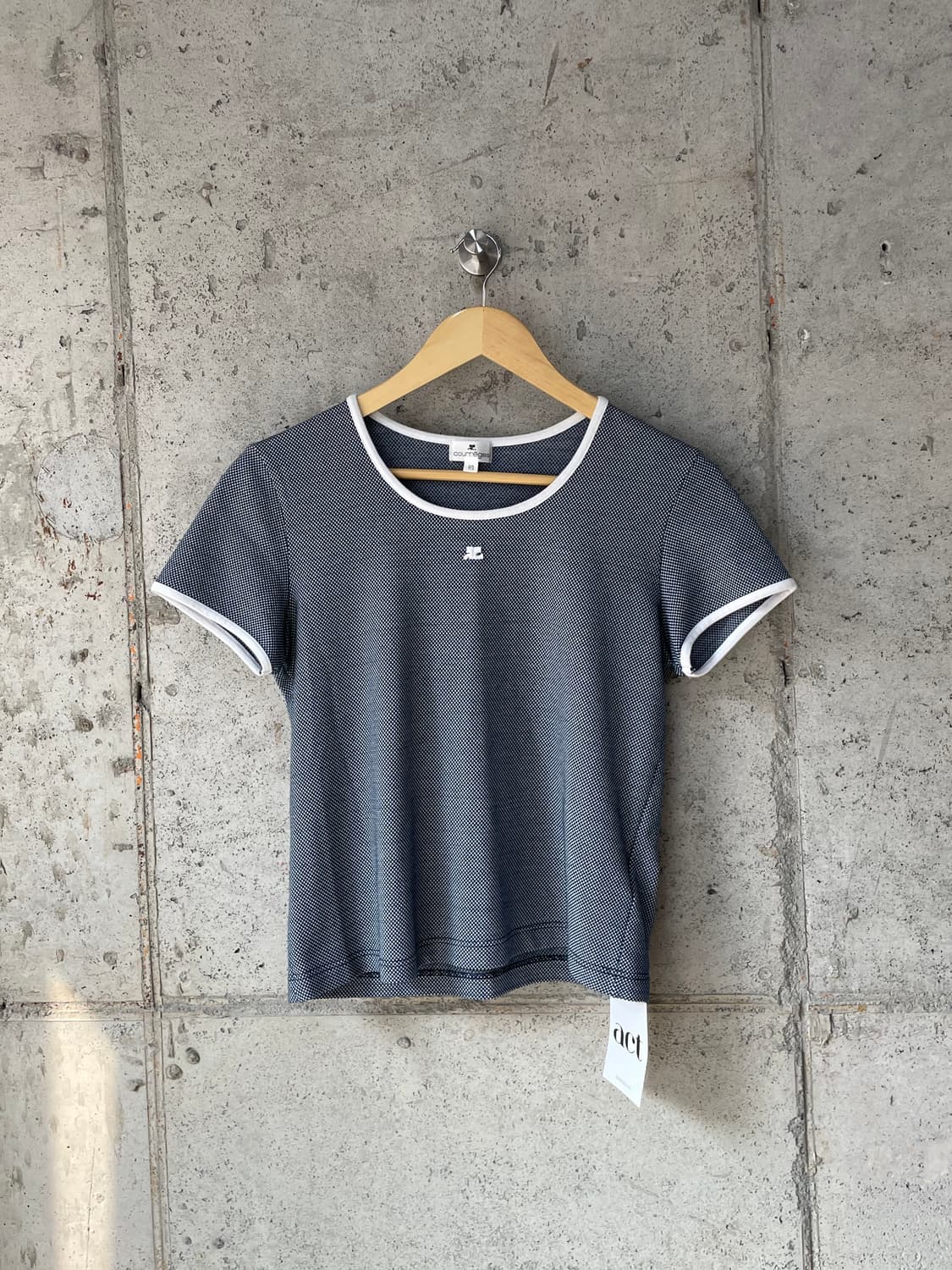 00s Courreges 꾸레쥬 로고 링거티 상품이미지6