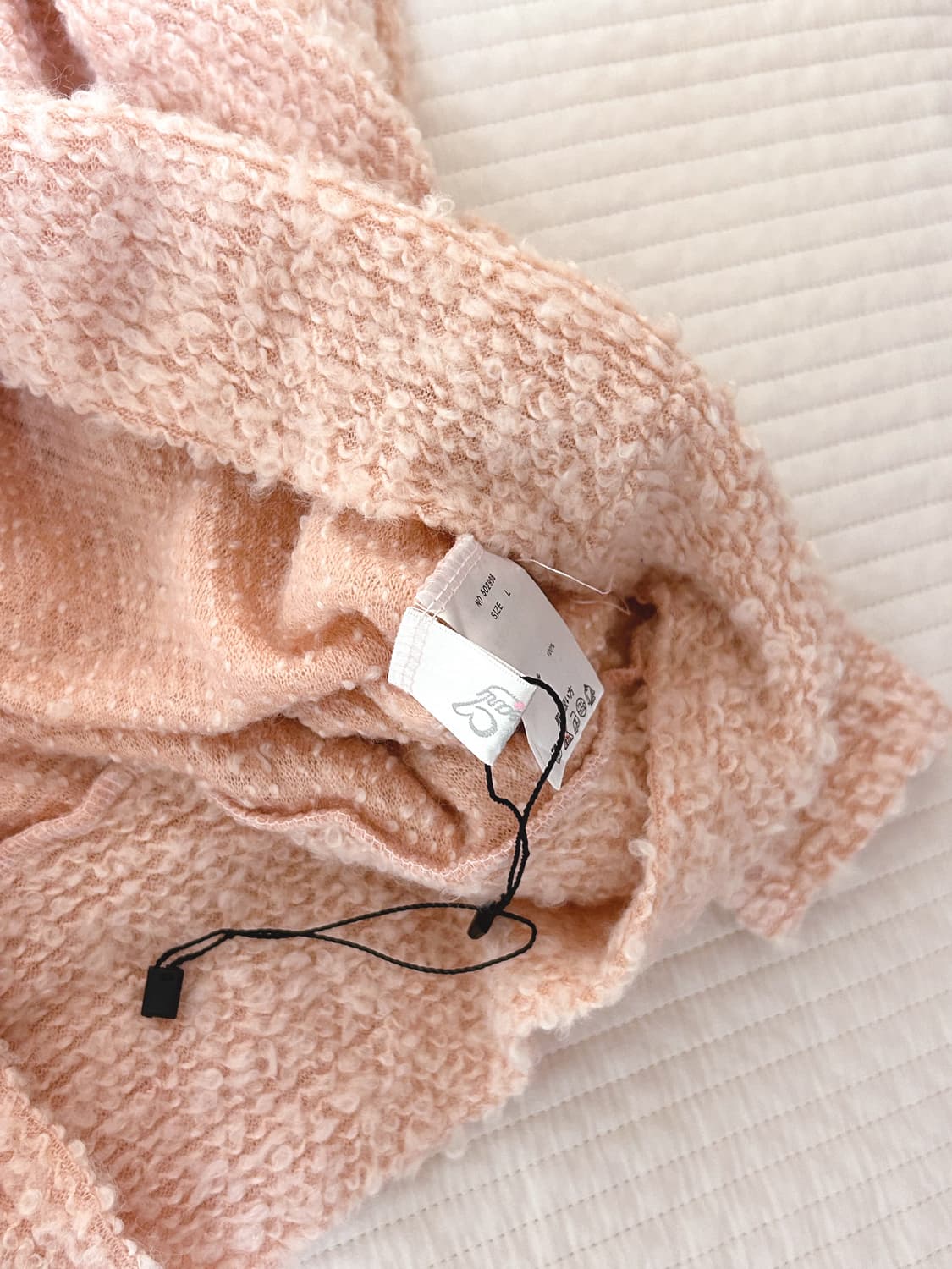 디어리 왕리본 핑크 니트원피스 히메갸루 라떼갸루 상품이미지3