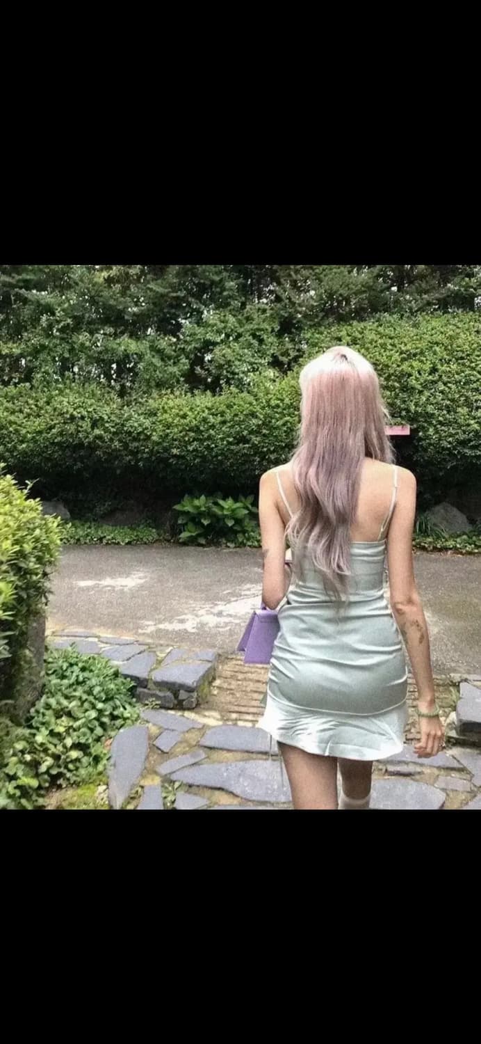 배드레스 새틴 원피스 블랙 상품이미지3