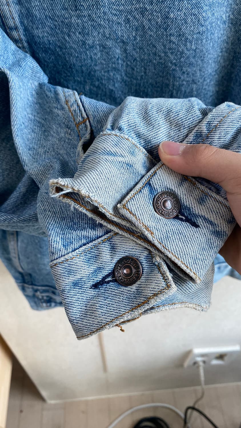 USA 리바이스 80-90년대 트러커 포켓 청자켓(미스터리 메세지) 상품이미지9