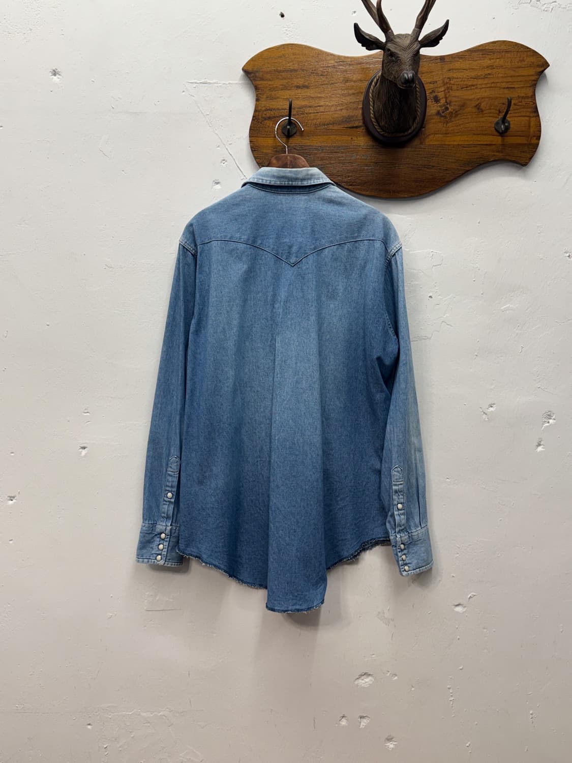 USA Wrangler Western Denim Shirt 상품이미지4