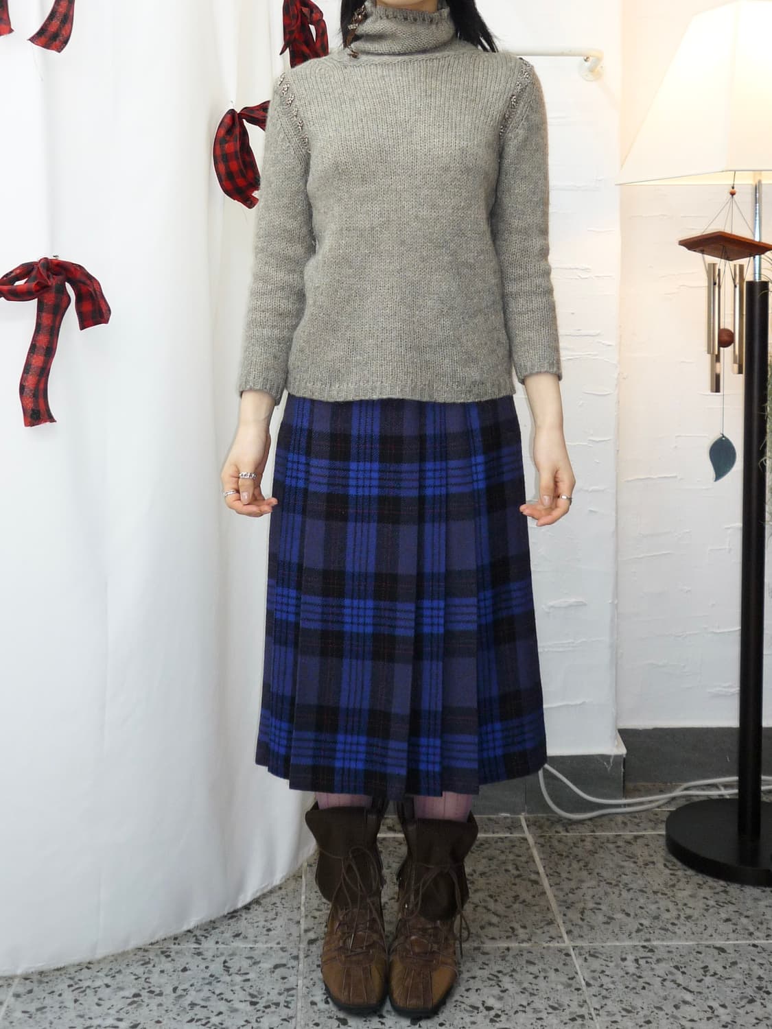 Cozy ribbon tie knit 상품이미지4