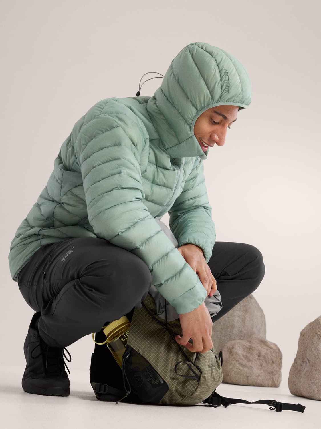 아크테릭스 세륨 후디 스톤 그린 M 사이즈 상품이미지1