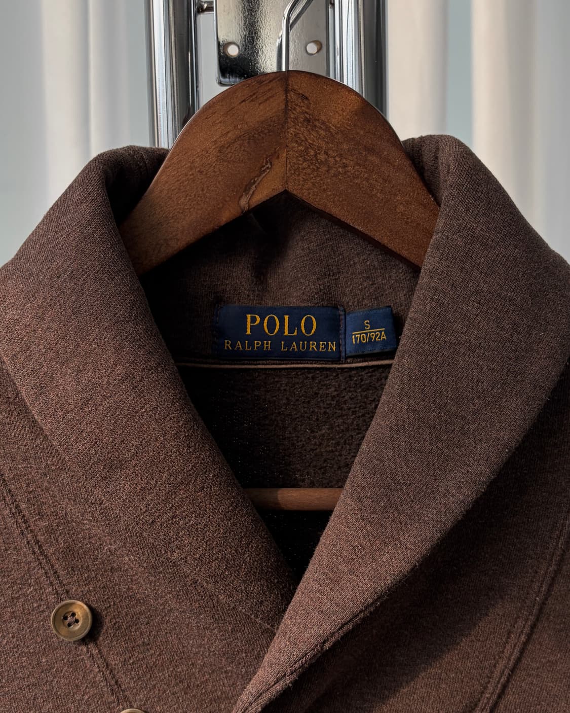 [S]폴로 랄프로렌 브라운 엘보패치 숄카라 코튼 니트 상품이미지9