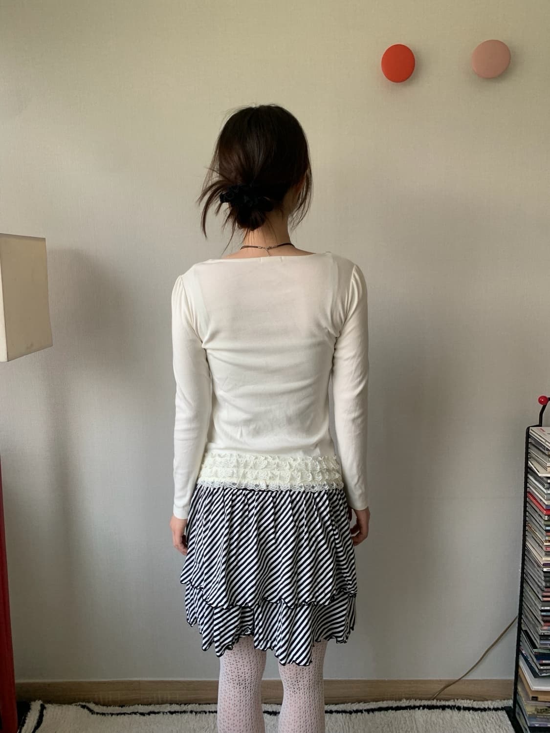 stripe frill pants 상품이미지6