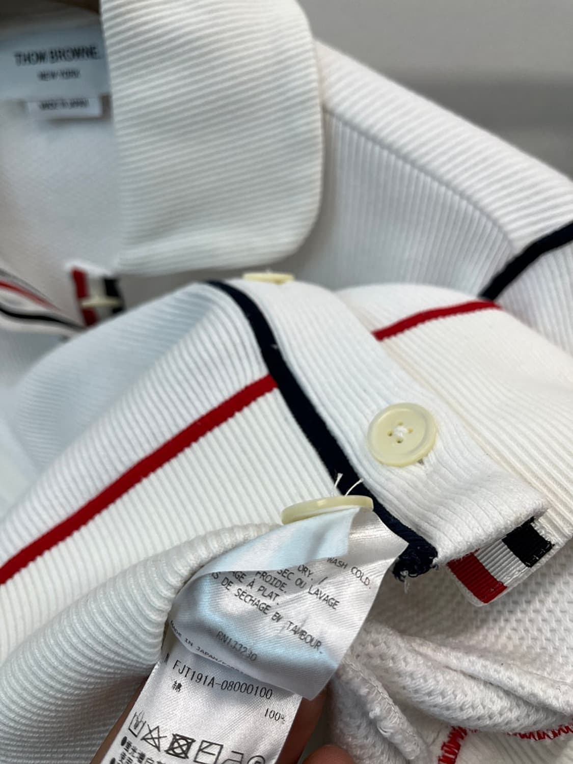 여) 톰브라운 콘트라스트 라운드카라 자켓  상품이미지6