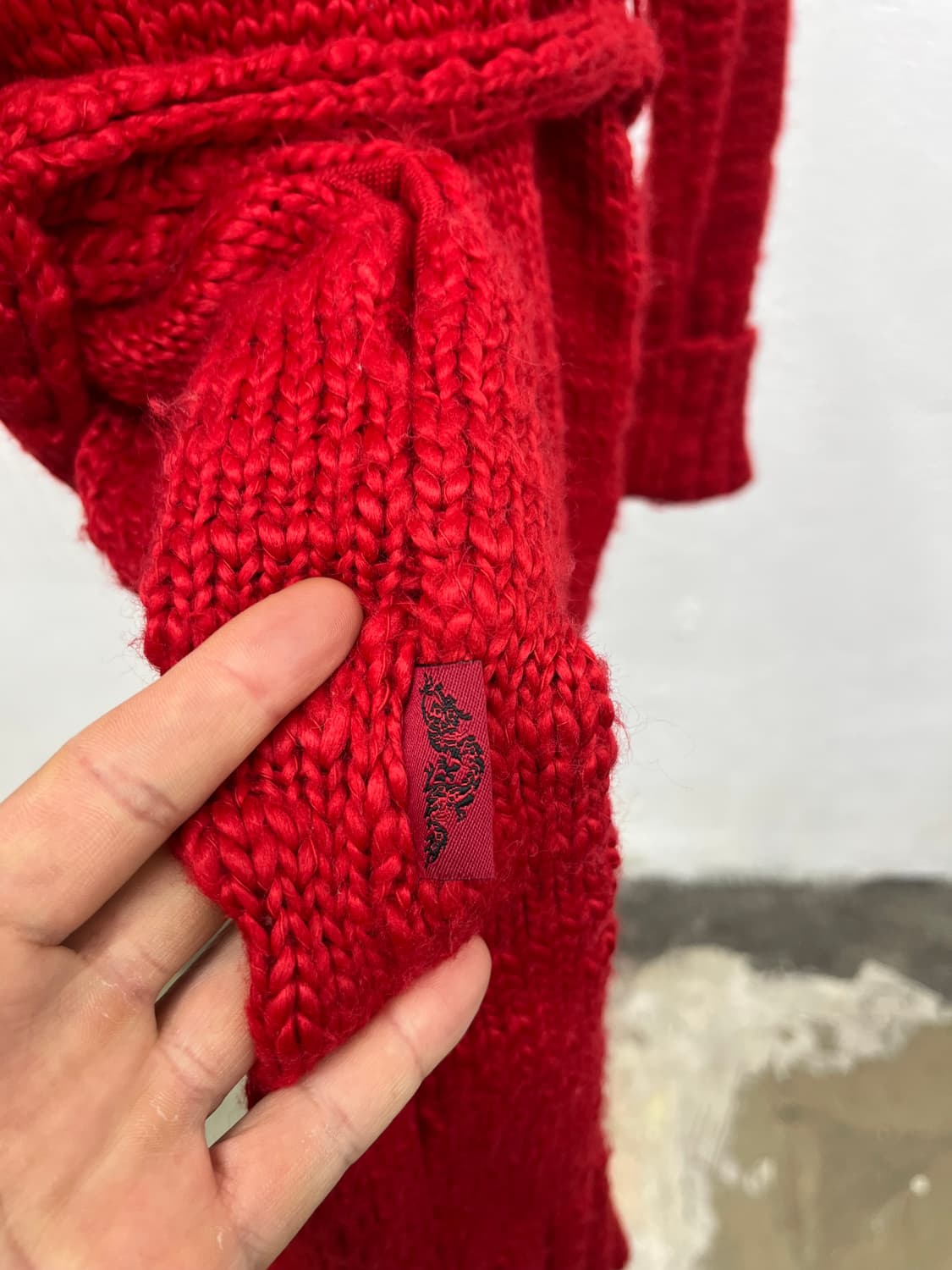 ~66) OZZ ON HEAVY WOOL LONG BELTED KNIT 상품이미지7