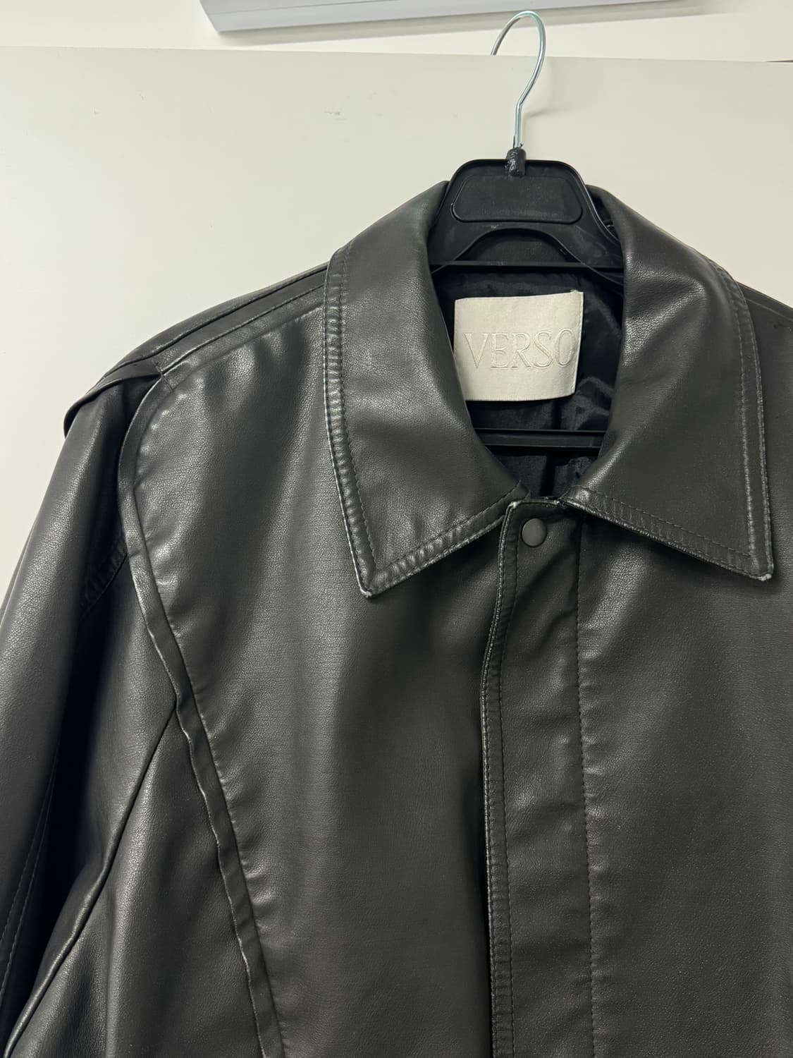 베르소 Verso 블랙 가죽 재킷(새제품) 상품이미지2