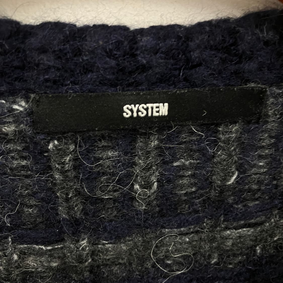 System 시스템 패턴 니트 스웨터 100 상품이미지3