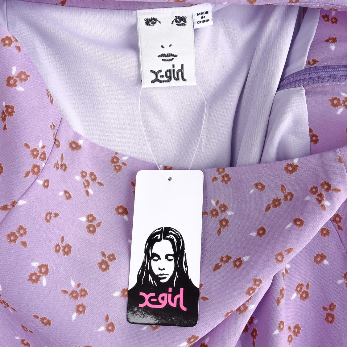 엑스걸 꽃무늬 스커트 상품이미지6