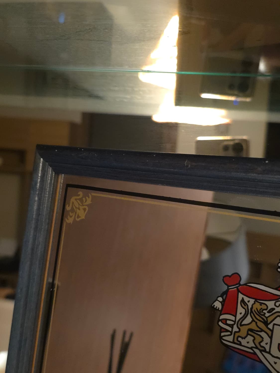 [중고] 70년대 Juno Josetti 독일 빈티지 거울 액자 상품이미지7