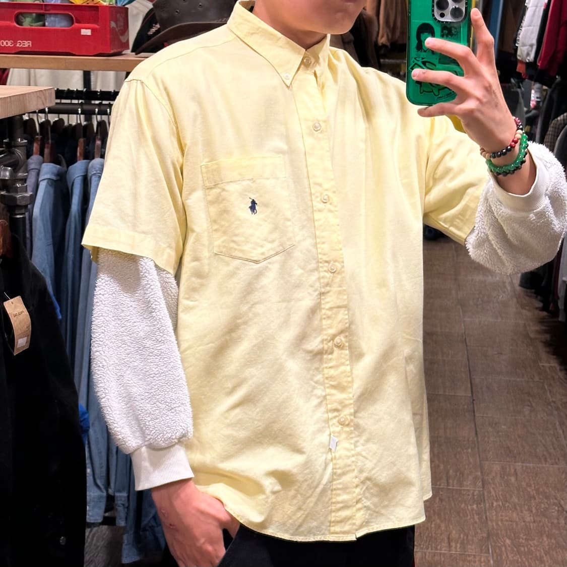 [HI] 폴로 랄프로렌 반팔셔츠 옐로우 상품이미지4