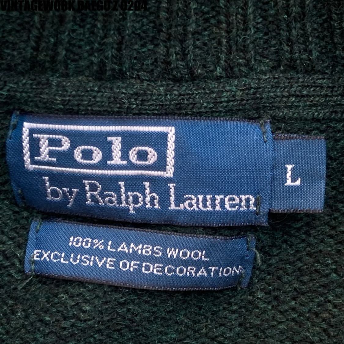 폴로 니트 집업 자켓 L 100 상품이미지3