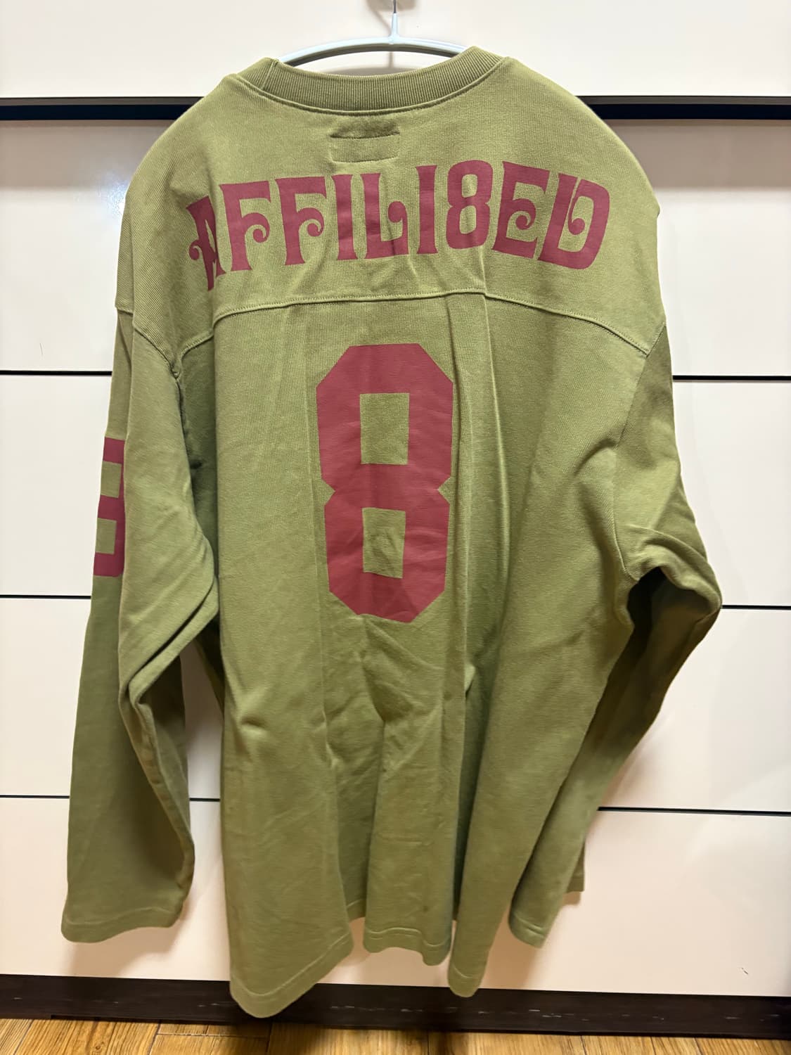 슈프림 어필리에이티드 롱슬리브 풋볼 탑 라이트 올리브 상품이미지3