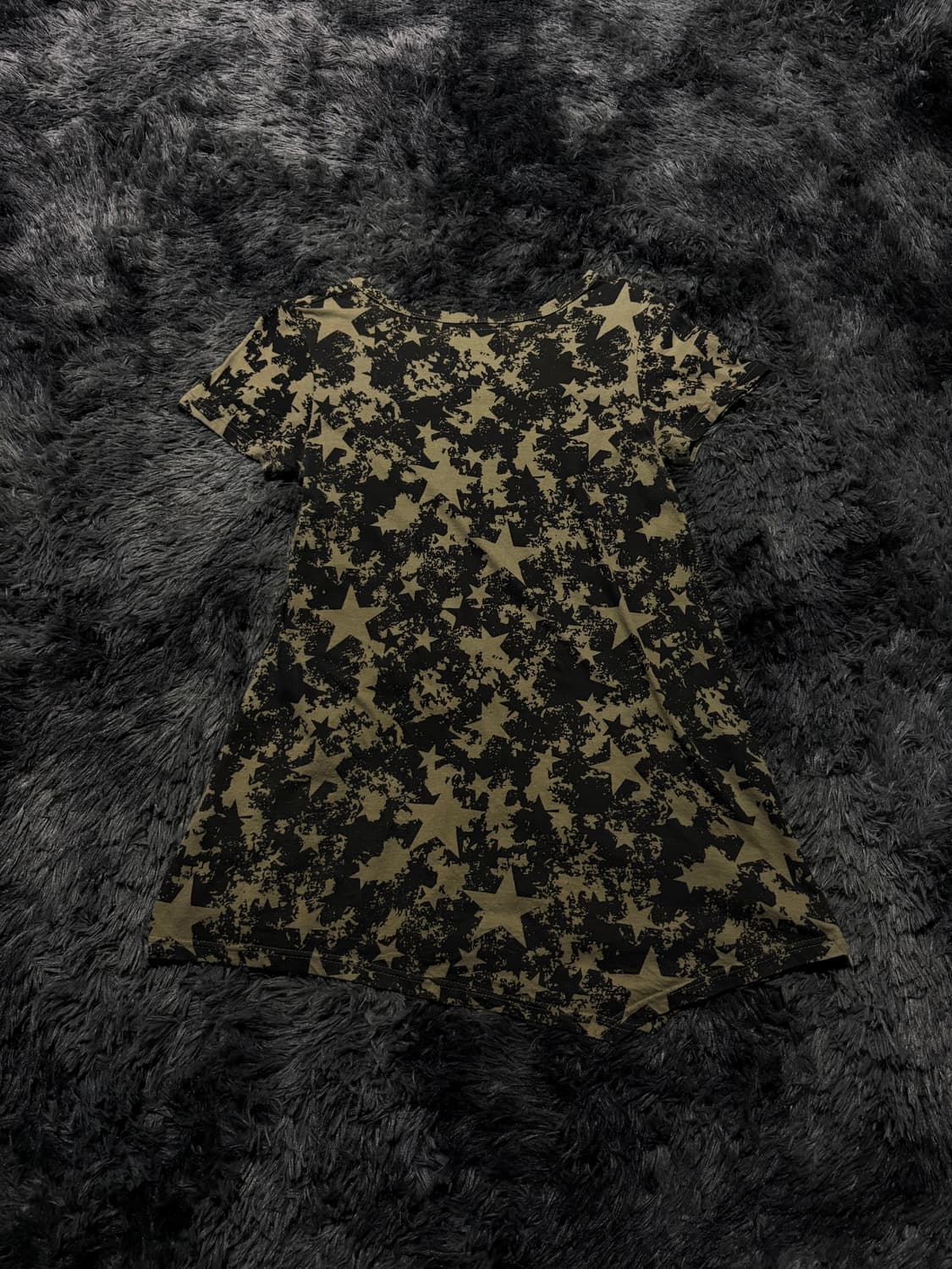 Sky Bomber 스타 패턴 글리터 프린팅 반팔 티셔츠 상품이미지5