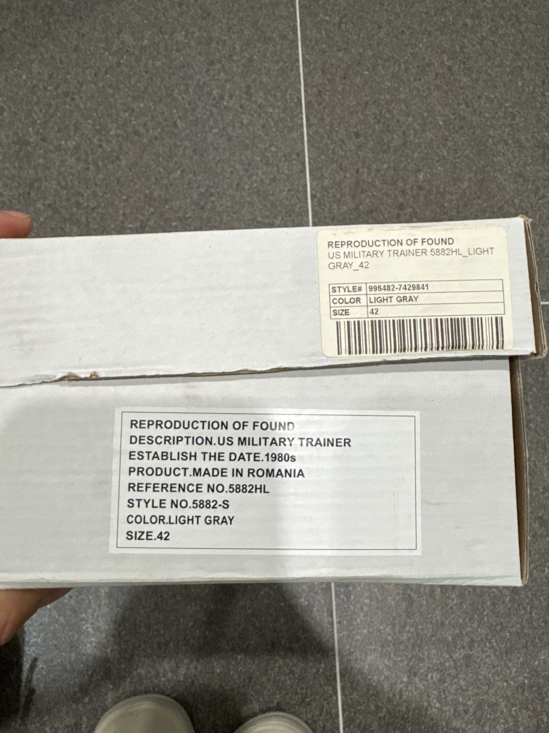 리프로덕션 오브 파운드 US 밀리터리 트레이너 42 상품이미지2