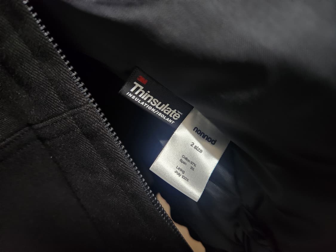 논노드 몰스킨 후드 봄버 2 상품이미지3