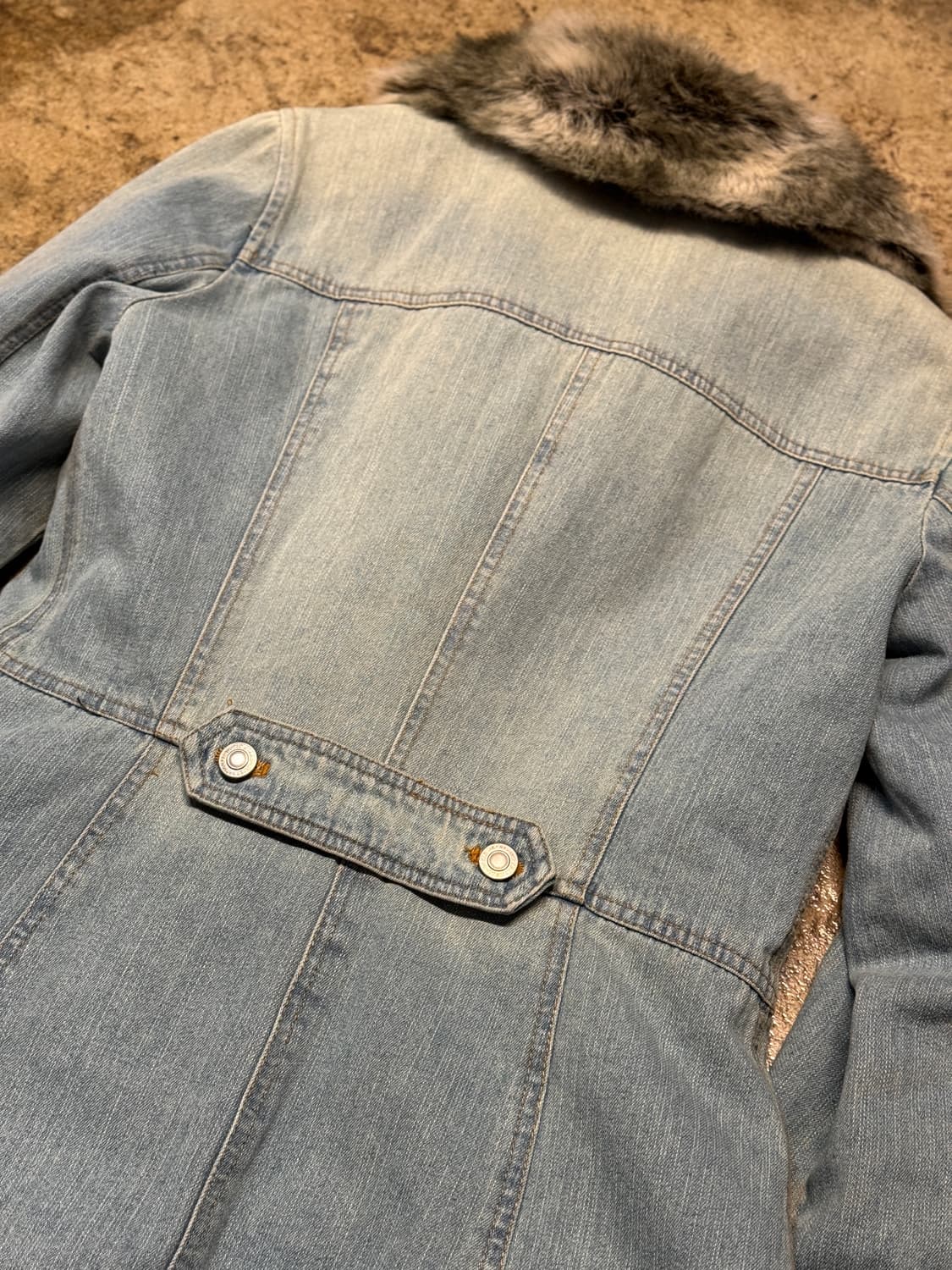 44-55 ) JPN Fur Denim Jacket 상품이미지9