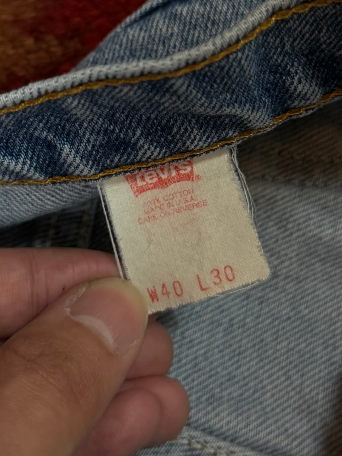 90's USA Made 빈티지 리바이스 517 오렌지탭 부츠컷 상품이미지9