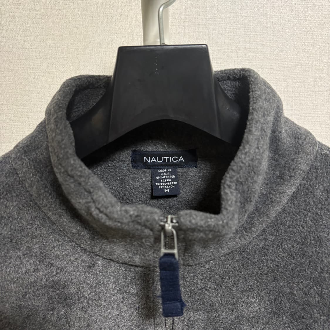 노티카 Made in USA 반집업 아노락 플리스 / 차콜, M 상품이미지4