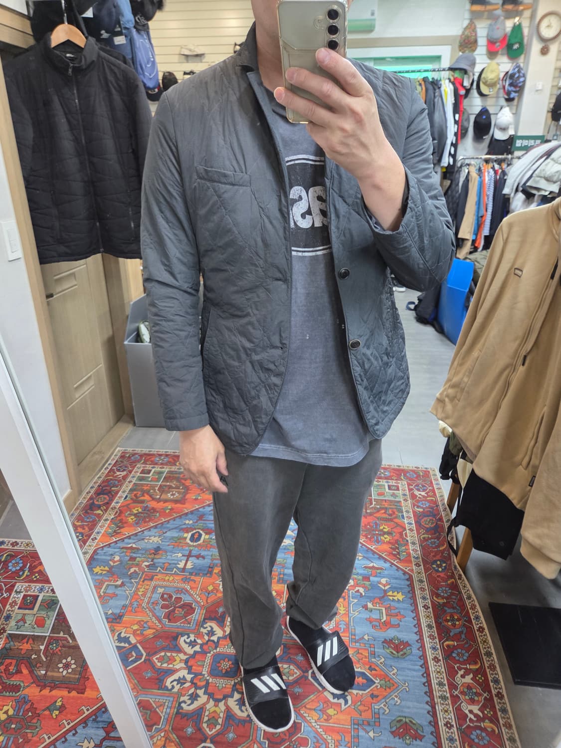 Series 퀄팅 블레이져 투버튼 자켓 L 상품이미지6