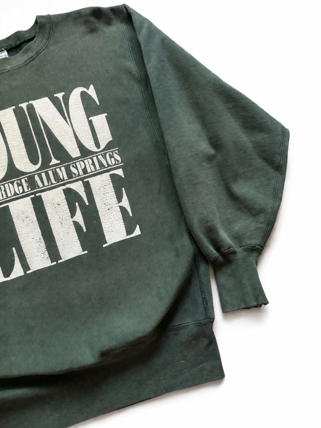 90s 챔피온 YOUNG LIFE 리버스위브 스웻셔츠 L 상품이미지5