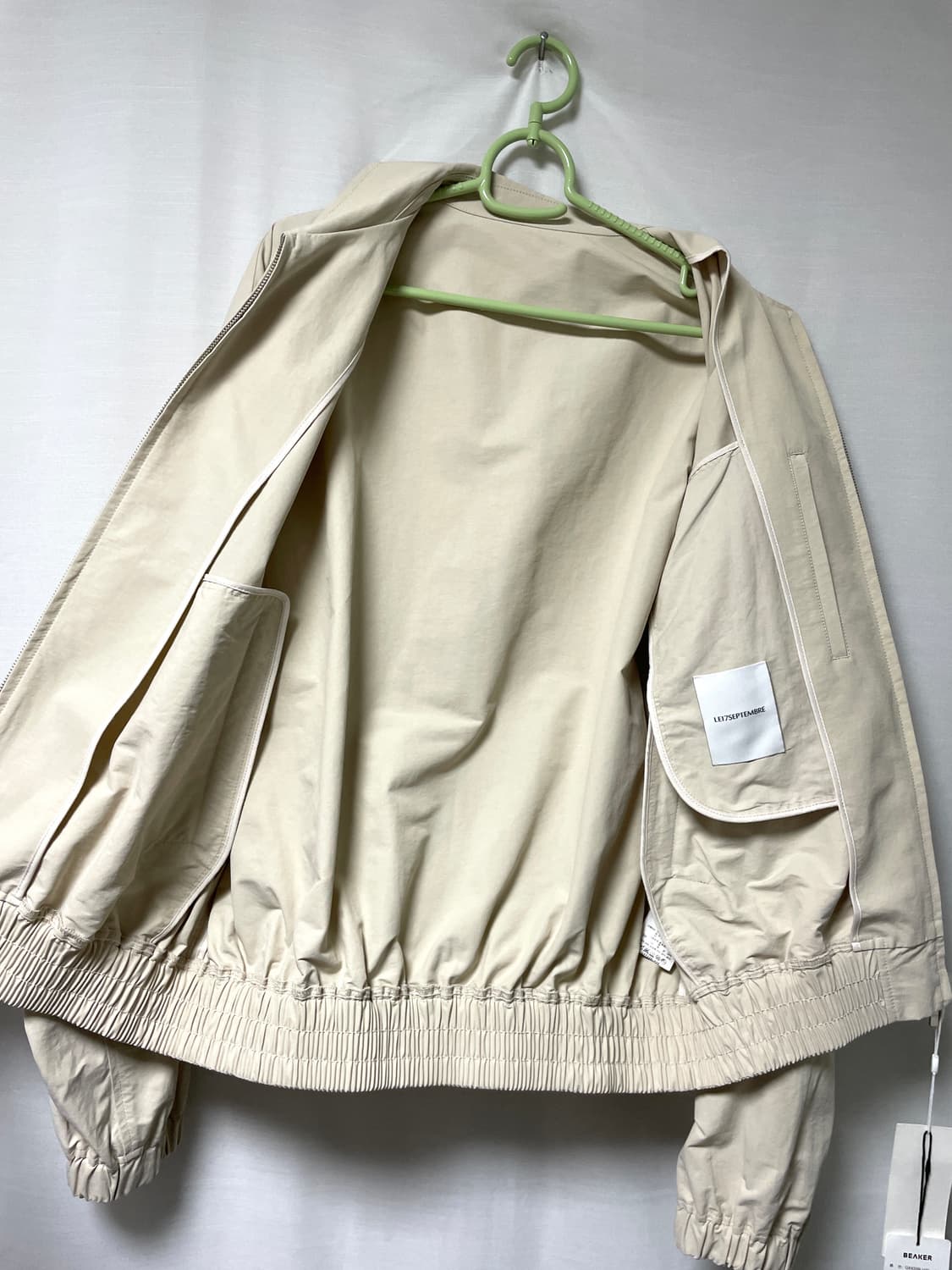 (미사용) 비이커 르917 세미크롭 오버핏 봄버 자켓 105 상품이미지8