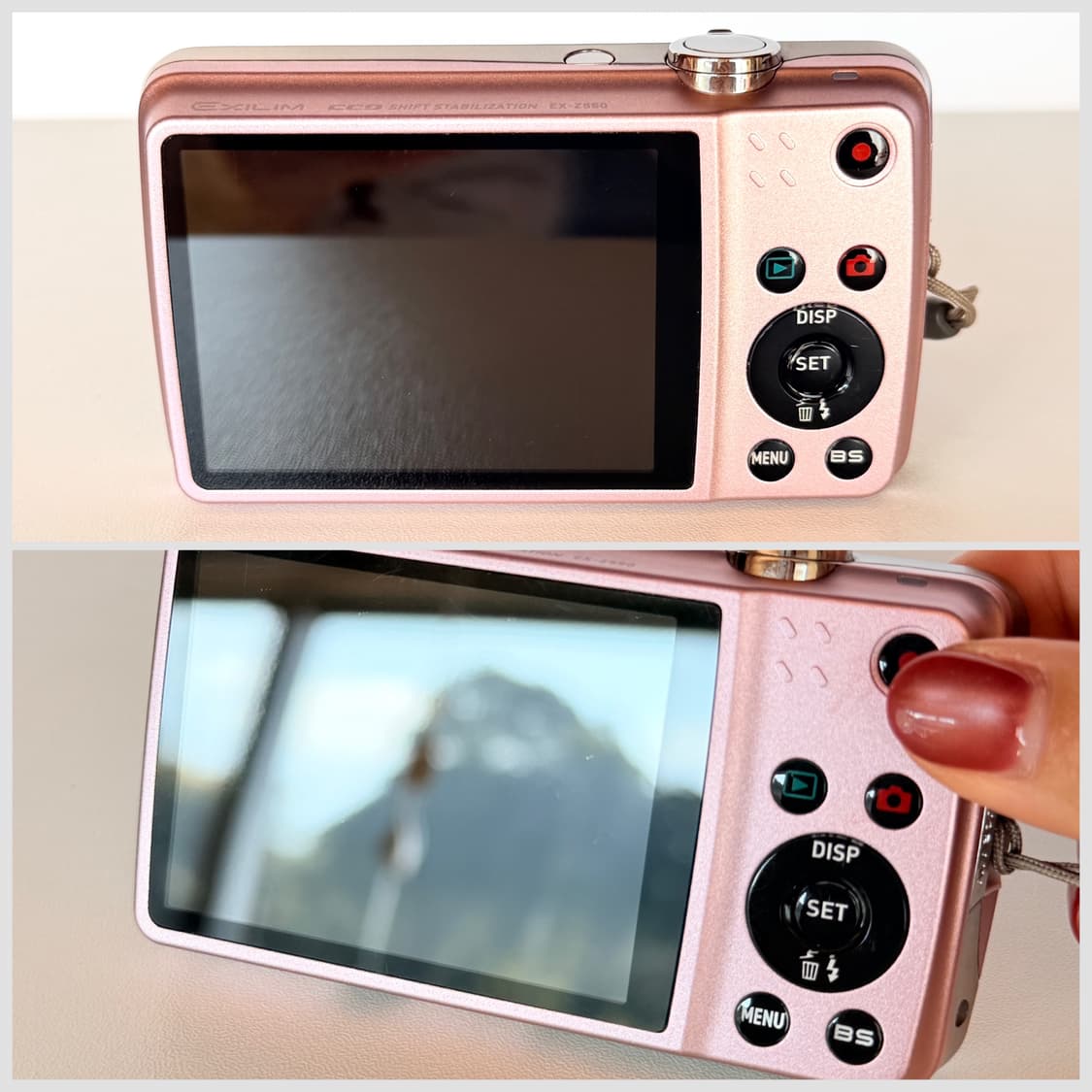 🎀스테이시 아이사 채영 픽🎀 카시오 엑슬림 EX-Z550 핑크디카 상품이미지7