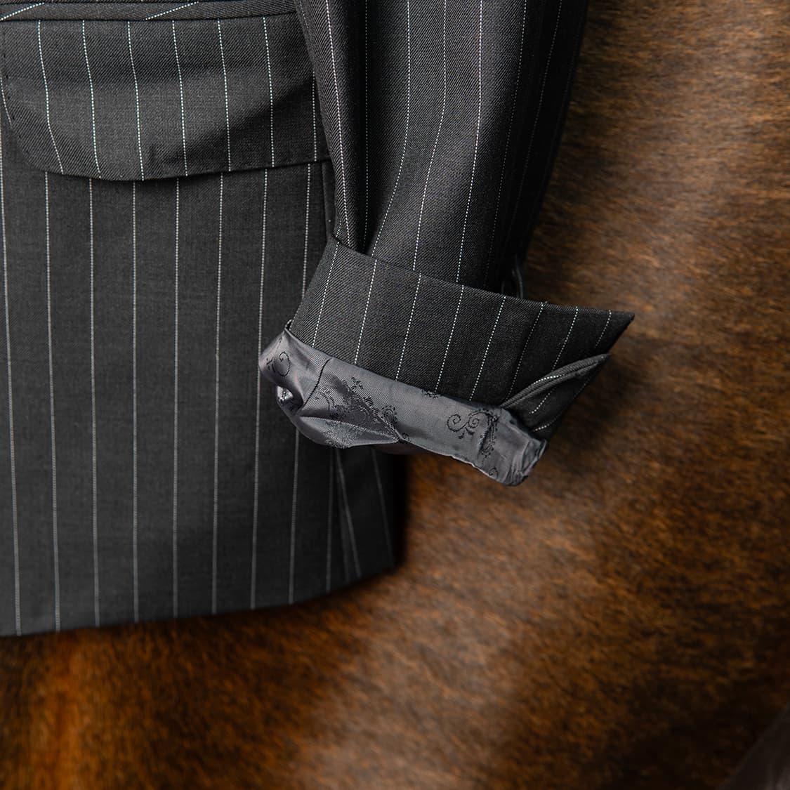 [97] 루젠블랑 에르메네질도 제냐 트래블러 원단 핀스트라이프 블레이져 상품이미지3