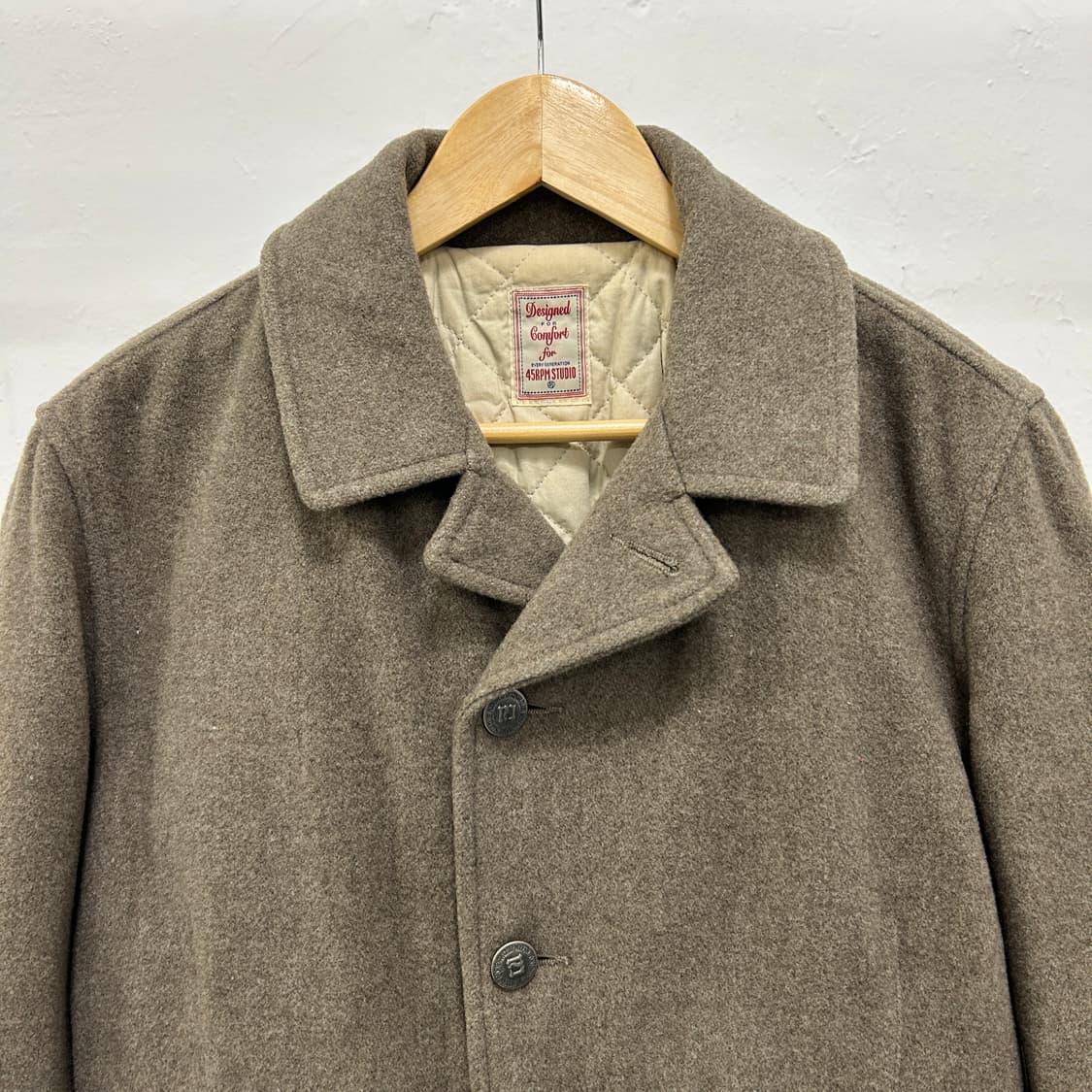 45rpm 베이지 울 숏 코트 상품이미지2