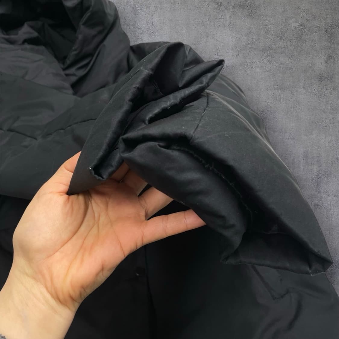 캘빈클라인 Calvin klein 블랙 더블버튼 후드 패딩 S (공용) 상품이미지5