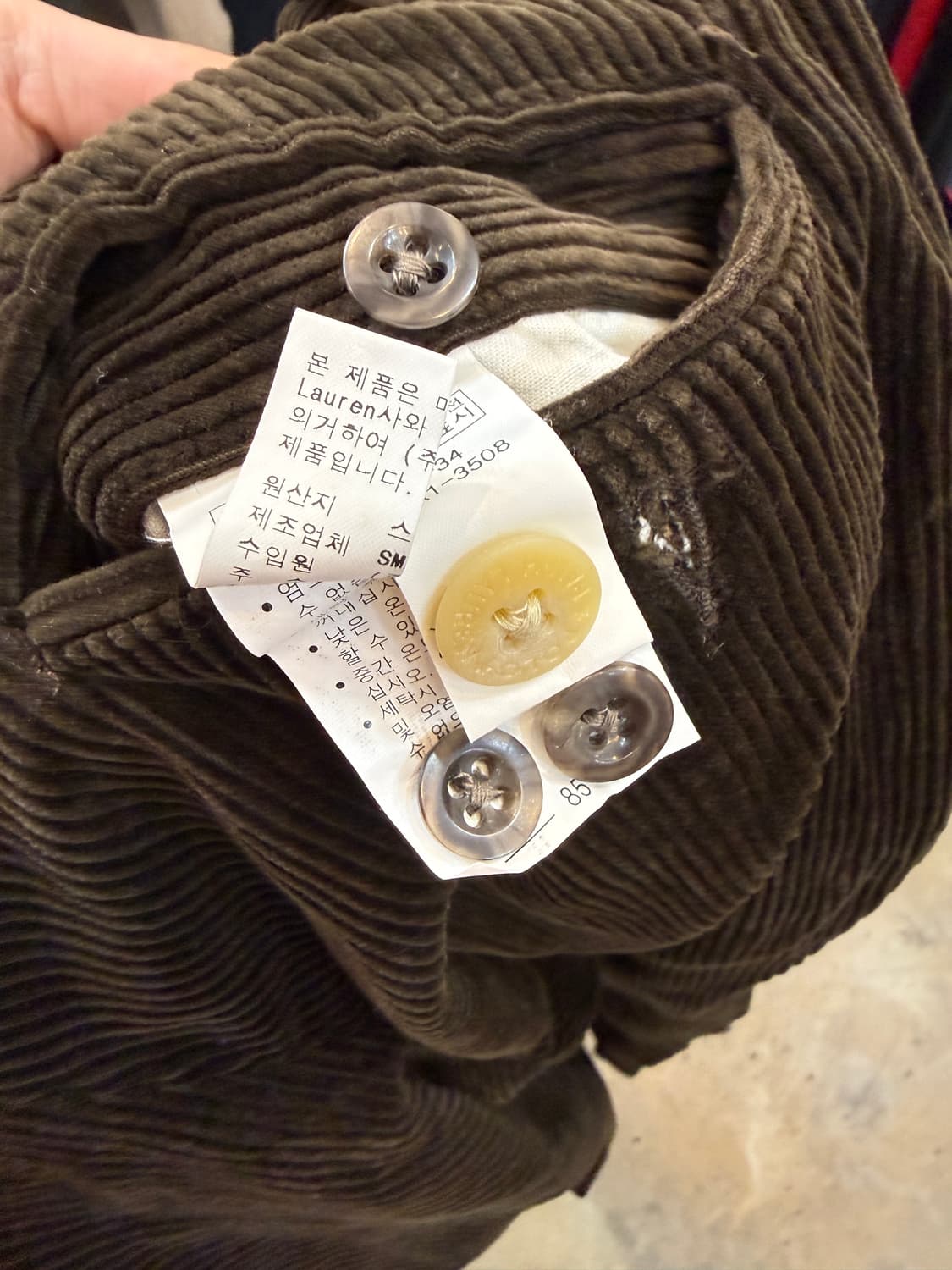 폴로 코듀로이 팬츠 상품이미지3