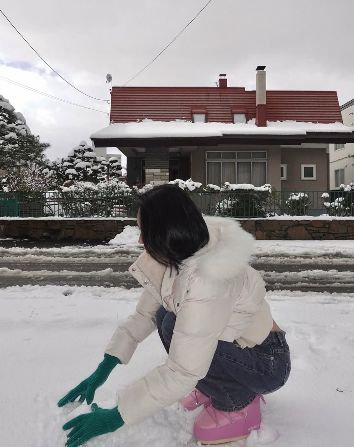 (새상품) 페일제이드 소프트 퍼 후드 푸퍼 자켓 아이보리 패딩  상품이미지8