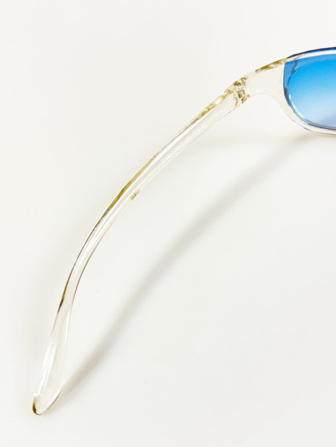 90s OXYGEN 투명 볼드 스퀘어 프레임 틴트 빈티지 선글라스 상품이미지7