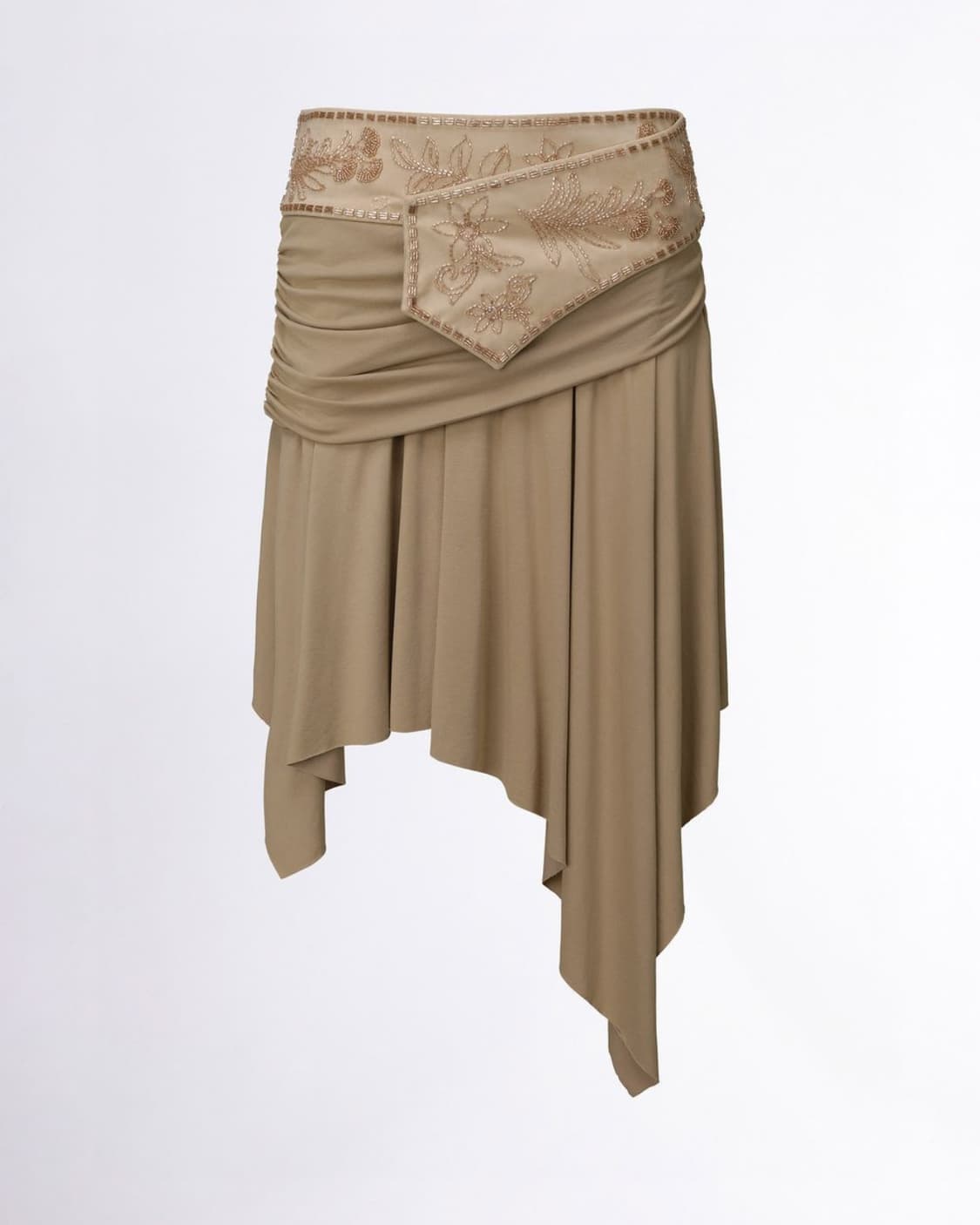 스컬프터 저지 베이지 스커트 L 상품이미지3