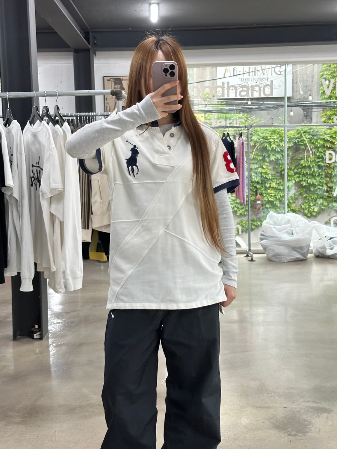 폴로랄프로렌 빅포니 넘버링 링거 PK반팔티 아이보리 상품이미지2