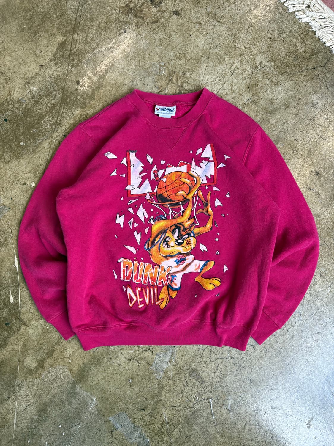 90s 카툰 DUNK DEVIL 빈티지 스웻 상품이미지1