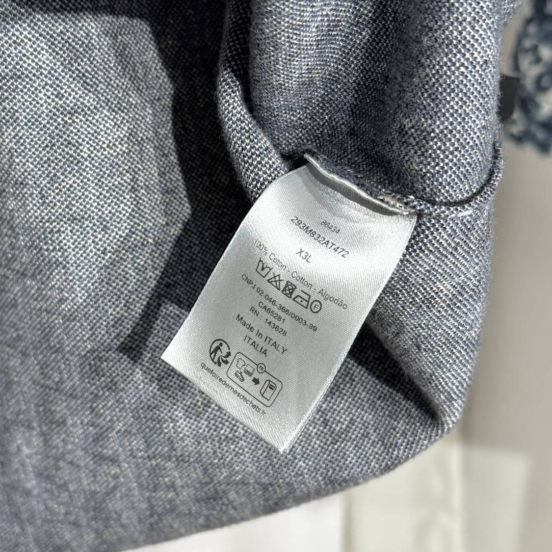 [새상품급] 디올 오블리크 자카드 니트 카라티 폴로티 상품이미지8