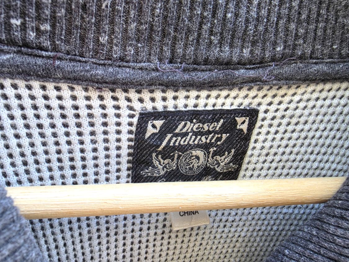 Diesel 디젤 숄카라 와플 니트 집업 상품이미지4